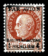 N°3 ** Pétain (N°517), 1F50 Brun-rouge Surchargé, Très Bon Centrage, TB Cote 240€ - Military Airmail