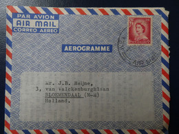 NEW ZEALAND 1958 - Air Letter , From PUKERA BAY To HOLLAND - Storia Postale
