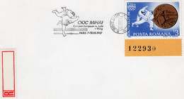 ROMANIA 1987: EUROPEAN JUDO CHAMPION, PARIS, Illustrated Postmark On Cover  - Registered Shipping! - Postmark Collection