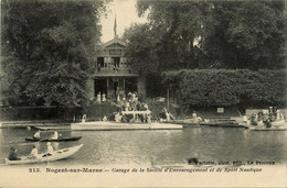 Nogent Sur Marne * Le Garage De La Société D'encouragement Et De Sport Nautique * Barque - Nogent Sur Marne