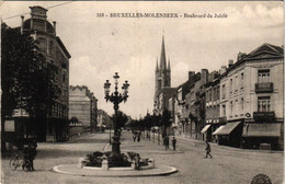 3 CP Bruxelles Molenbeek Bld Du Jubilé - Le Pont Monumental Tram    Rue De La Meuse   1914 -1912 - 1924 - Molenbeek-St-Jean - St-Jans-Molenbeek