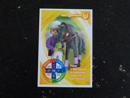 CARTE CARREFOUR PLAYMOBIL N° 52 - SAUT D'OBSTACLES CHEVAL HORSE PFERD - Other & Unclassified