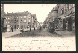AK Northeim, Belebte Breitestrasse Mit Geschäften - Northeim