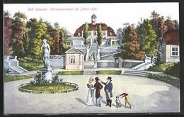 AK Bad Lausick, Herrmannsbad Im Jahre 1820 - Bad Lausick