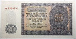 Allemagne De L'Est - 20 Deutsche Mark - 1955 - PICK 19a - SPL - 20 Deutsche Mark