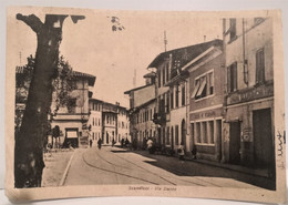 Italy Italia Postcard Toscana SCANDICCI Via Dante SHIPPED 1954 - Scandicci