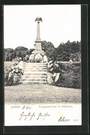 AK Husum, Kriegerdenkmal Im Stadtpark - Husum