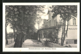 AK Buxtehude, Bahnhofstrasse Mit Bahnhof-Hôtel - Buxtehude