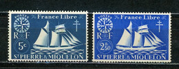 SAINT PIERRE ET MIQUELON - SERIE DE LONDRES,  VOILIER -   N° Yt 296+305 (*) - Unused Stamps