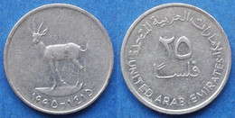 UNITED ARAB EMIRATES - 25 Fils AH1415 1995AD "gazelle" KM# 4 - Edelweiss Coins - Ver. Arab. Emirate