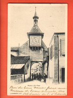 ZOX-20 Porte à Saint-Prex ANIME. Dos Simple. Circulé 1910 - Saint-Prex