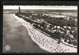 AK Laboe, Fliegeraufnahme Vom Marine-Ehrenmal Und Strand - Laboe