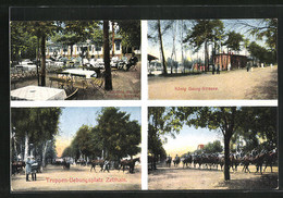 AK Zeithain, Truppen-Übungsplatz, Kantine An Der Fabrice-Strasse, König Georg-Strasse, Soldaten Zur Pferde - Zeithain