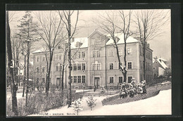 AK Thum I. Erzgeb., Schule Im Winter - Thum