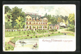 Künstler-AK Friedewald Im Lössnitzgrund, Kurhaus Friedewald - Lössnitz