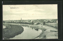 AK Rossleben A. U., Ortsansicht Mit Fluss - Rossleben