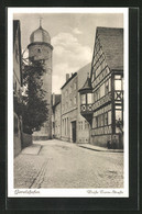 AK Gerolzhofen, Blick In Die Weisse Turm-Strasse - Gerolzhofen