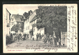 AK Usingen / Taunus, Gasthaus Zur Linde Am Untertor - Usingen