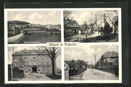AK Ohorn Bei Pulsnitz, Rathaus, Strassenzug, Ortsteil Gickelsberg - Pulsnitz