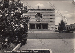 CARTOLINA  GUIDONIA MONTICELIO,ROMA,CHIESA MADONNA DI LORETO,ROMA CAPITALE,LAZIO,STORIA,RELIGIONE,VIAGGIATA 1954 - Guidonia Montecelio