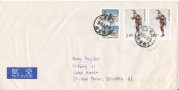 P. R. Of China Air Mail Cover Sent To Denmark 21-5-2002 - Luftpost