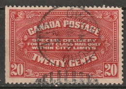 Canada 1922 Sc E2a  Special Delivery Used Owen Sound ON CDS - Special Delivery