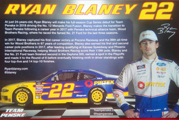 Ryan Blaney ( American Race Car Driver ) - Autographes