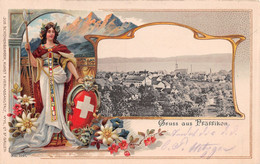 Gruss Aus Pfäffikon - Helvetia - Gaufrée - 1906 - Edelweiss - - Pfäffikon