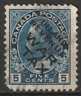 Canada 1915 Sc MR2Bi  War Tax Used Damaged Corner - Impôts De Guerre