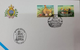 A) 1996, SAN MARINO, UNICEF, FDC, 50TH ANNIVERSARY, HEN AND CHICKS, BIRDS IN THE NEST, XF - Brieven En Documenten