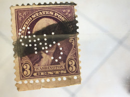 USA -UNITED-STATES-OF-AMERICA-STAMP Perforé  -Perforés,Perfin Perfins,Perforatis,Perforato, Perforated, Perforata - Perforés