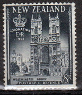 New Zealand 1953  single 8d  Stamp From The Coronation Set In Mounted Mint. - Neufs