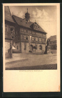 AK Staffelstein, Rathaus Mit Denkmal - Staffelstein