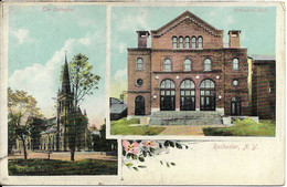 UNITED STATES - ROCHESTER - Religion : La Cathédrale Et Son Hall. CPA Colorisée. - Rochester