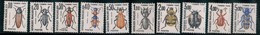 Ph-France-Timbres Taxe-Insectes Coléoptéres -1982-83-n°103-112 - Série Complète - Autres & Non Classés