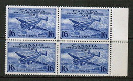 CANADA  Scott # CE 1** VF MINT NH BLOCK Of 4 (LG-1339) - Poste Aérienne: Exprès