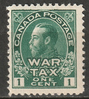 Canada 1915 Sc MR1  War Tax MLH* - Impôts De Guerre