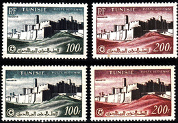 TUNISIE - N°PA  20/23** - VUE De MONASTIR - TIMBRES DE 1954 Et 1956 (sans Le R.F.) - Luchtpost