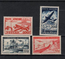 Fezzan - Aviation  (1948 ) N°4/5/8/9/ - Autres & Non Classés