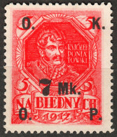 Prince Józef Poniatowski Lithuania Marshal General 1917 POLAND Na Biednych Charity Label Vignette Cinderella Overprint - Oblitérés