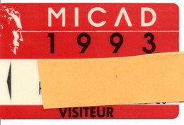 Carte Salon Magnétique MICAD 1993 Card Karte TBE (salon 16) - Cartes De Salon Et Démonstration