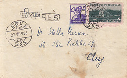 WELDER, PREDEAL HOTEL, STAMPS ON COVER, 1956, ROMANIA - Covers & Documents