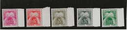 TIMBRES TAXES N° 90 A 94 NEUF SANS CHARNIERE BORD DE FEUILLE -ANNEE 1960 - COTE :70 € - 1960-.... Postfris