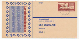 NORVEGE - Entier Publicitaire (Lettre) Oslo 1983 -  "Det Beste" - Voir Le Scan - Ganzsachen