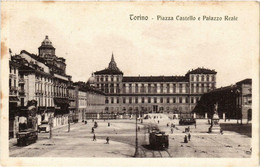 CPA AK TORINO Piazza Castello E Palazzo Reale ITALY (540583) - Palazzo Reale