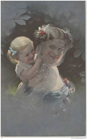 Art. KNOEFEL - 1911 - Junge Frau Mit Kind, Mädchen - Jeune Femme (mère) Avec L'enfant, Fillete - Knoefel, Ludwig