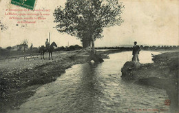 St Péray * 2ème Inondation Du 8 Nov. 1907 , Mialan Après Avoir Coupé La Route De Valence , Envahit La Plaine Guilherand - Saint Péray