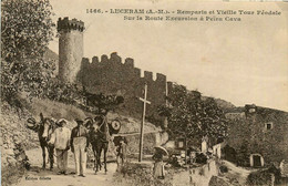 Lucéram * Route Excursion à Peïra Cava * Remparts Et Vieille Tour Féodal * Muletiers - Lucéram