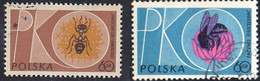 POLOGNE Insectes, Abeille, Bees Yvert N° 1126/27 Oblitéré, Used - Honeybees