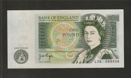 Royaume-Uni De Grande-Bretagne, 1 Pound, 1978-1980 Issue - 1 Pound